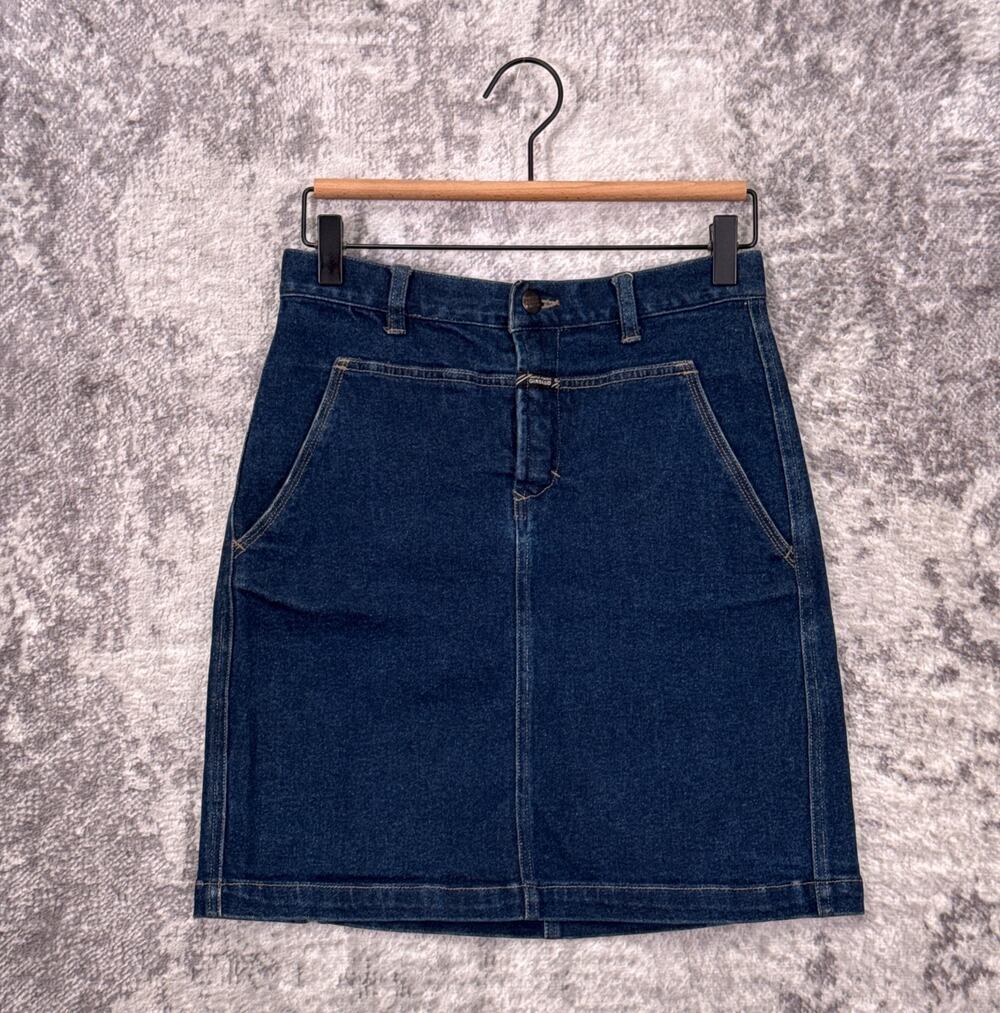 Vintage Marithe Francois Girbaud Skirt 26 Womens MFG Y2K Denim Jean